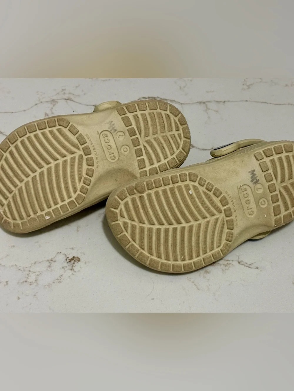 CROCS Kids Beige Classic Clog